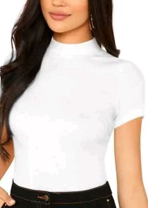 White High Neck Top For Girls 🤍