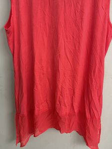 Coral Sleeveless Flowy Top