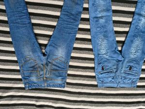 Set of 2 Stylish Blue Denims for 8 to 9 yrs old