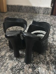 Stylish Black Platform Heels