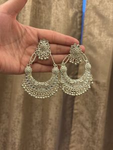 Stunning Pearl &amp; Kundan Drop Earrings combo set