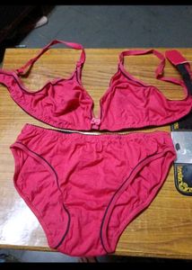 Red Bra &amp; Panty Set