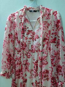 Floral Print Midi Dress