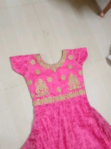 Pink Ethnic Gown, donation motive 🙌