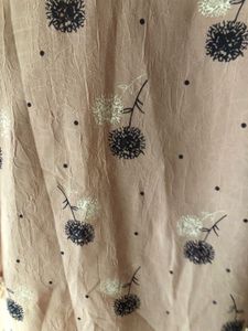 Chic Floral Print Top with Embellished Neckline