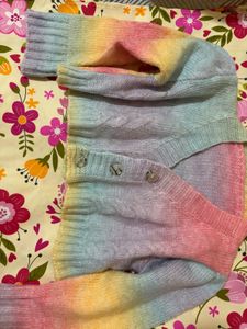 Rainbow Ombre Cardigan 🌈 🧶