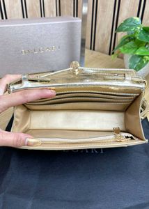 Bvlgari Gold Serpenti Crossbody Bag