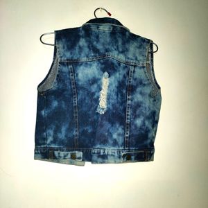 Denim Blue Classic Jacket In Small Size