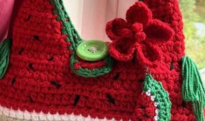 Cute Crochet Watermelon Handbag