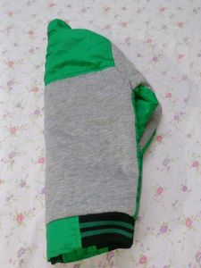 Boys and girls Grey &amp; Green Padded Jacket