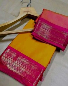 mustard yellow with pink saree