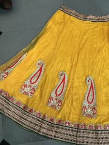 Beautiful Yellow Embroidered Lehenga