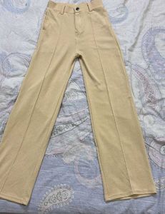 New Women's Beige Trousers Pants