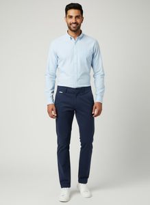 Classic Navy Blue Chinos for Men