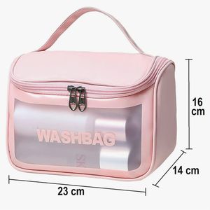 Pink Wash Bag Cosmetic Organizer