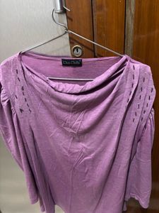 Chic Purple Dolman Sleeve Top