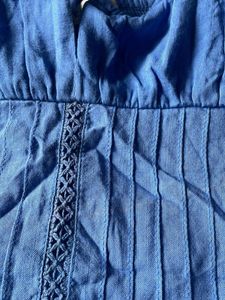 Blue Sundress with Slit