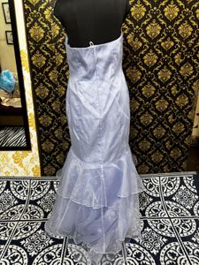 Lavender Ruffle Mermaid Gown