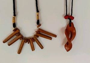 Two Terracotta Neckpieces