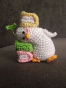 Handmade Crochet Duck Plush Toy
