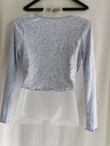primark Cute Floral Print Long Sleeve Top
