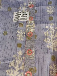 Beautiful Lavender Printed dress material