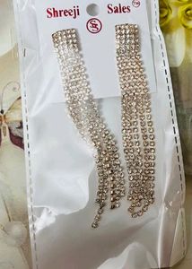 Party Wear Golden Earrings