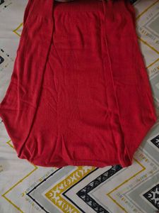 V-Neck Coral Sweater,Size L