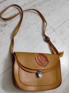 Stylish Tan Crossbody Bag