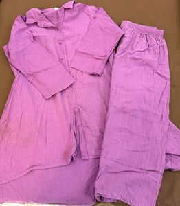 Comfortable Purple Kurta Set