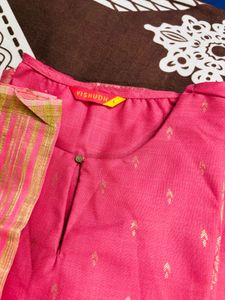 Elegant Pink Kurta Set with Dupatta