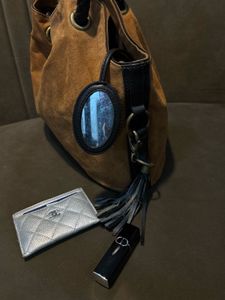 NINE WEST Stylish Suede Hobo Bag with Tassel