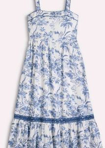 Blue Floral Maxi Dress