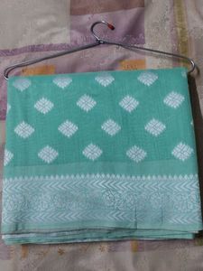 Elegant Mint Green Saree