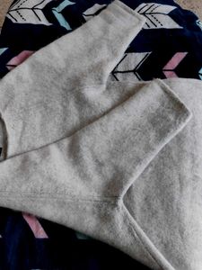 Elegant Silver Grey Pullover Sweater