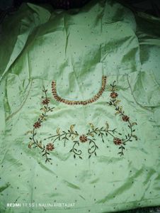 Embroidered Silk Blouse