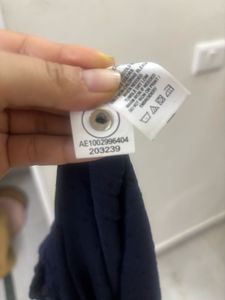 Aeropostale Navy Blue Off-Shoulder Blouse