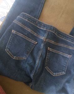 Classic Dark Wash Denim Jeans