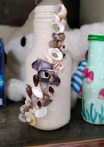 Seashell Decorated Vase