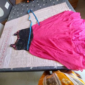Stunning Pink party wear dress