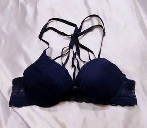 Navy Lace Bra