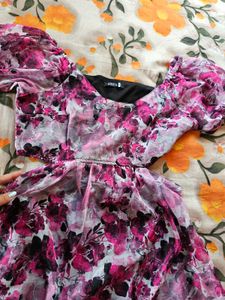 Flowy Floral Mini Dress