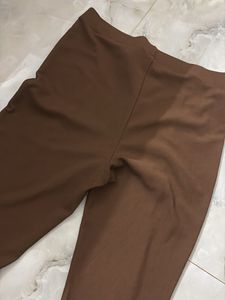 Brown Front Seam Leggings