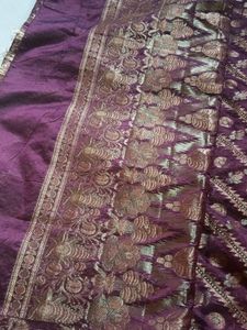 New Maroon and gold saree