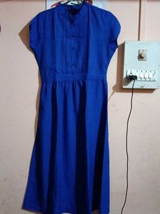 Elegant Blue Midi Dress