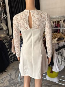 Savana Elegant White Lace Dress