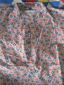 Floral Print Men's Kurta