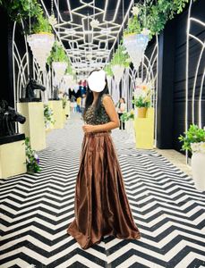 Elegant Brown Formal Gown