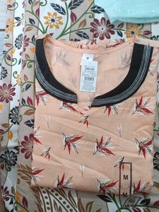 Comfortable Peach Nightdress