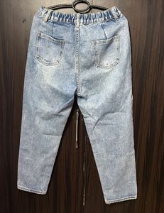 Light Wash Distressed Mom Jeans